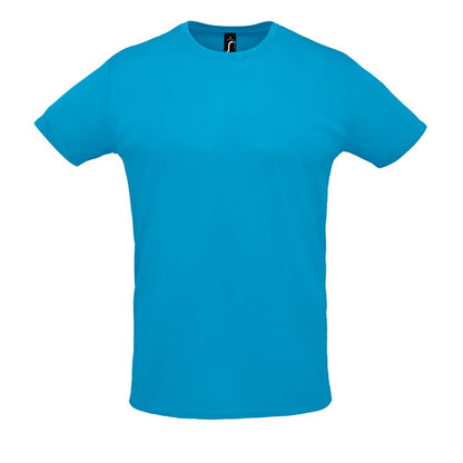 Aqua - Front - SOLS Unisex Adult Sprint T-Shirt