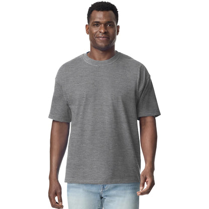Graphite Heather - Back - Gildan Hammer Mens Heavyweight T-Shirt