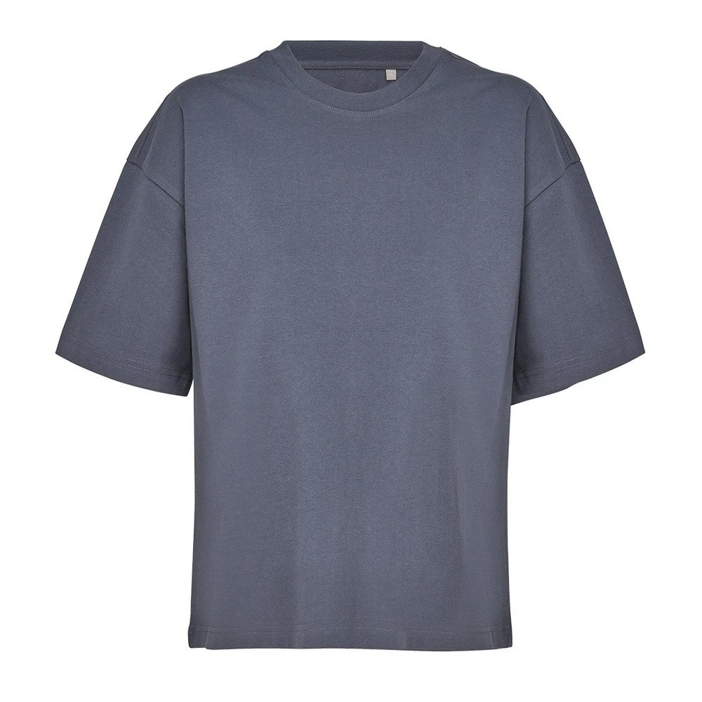 Mouse Grey - Front - SOLS Womens-Ladies Organic Boxy Oversized T-Shirt