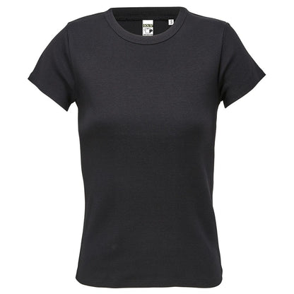 Deep Black - Front - SOLS Womens-Ladies Sara T-Shirt