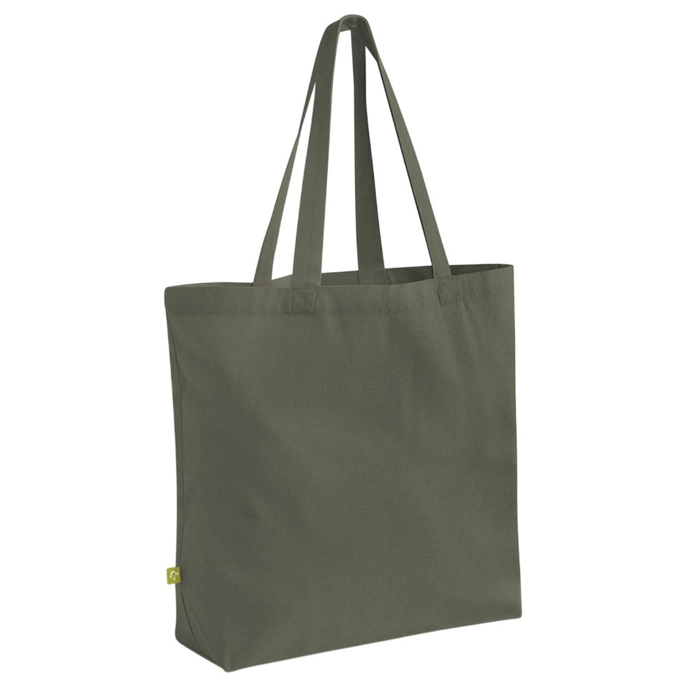 Olive Green - Front - Westford Mill Maxi Organic Tote Bag