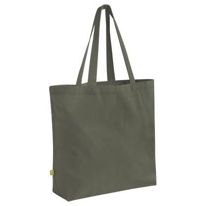 Olive Green - Front - Westford Mill Maxi Organic Tote Bag