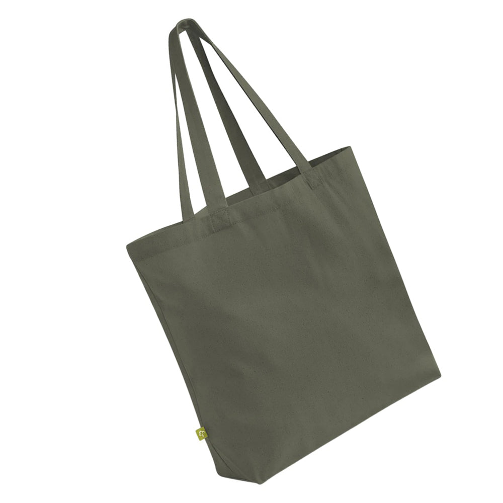 Olive Green - Back - Westford Mill Maxi Organic Tote Bag