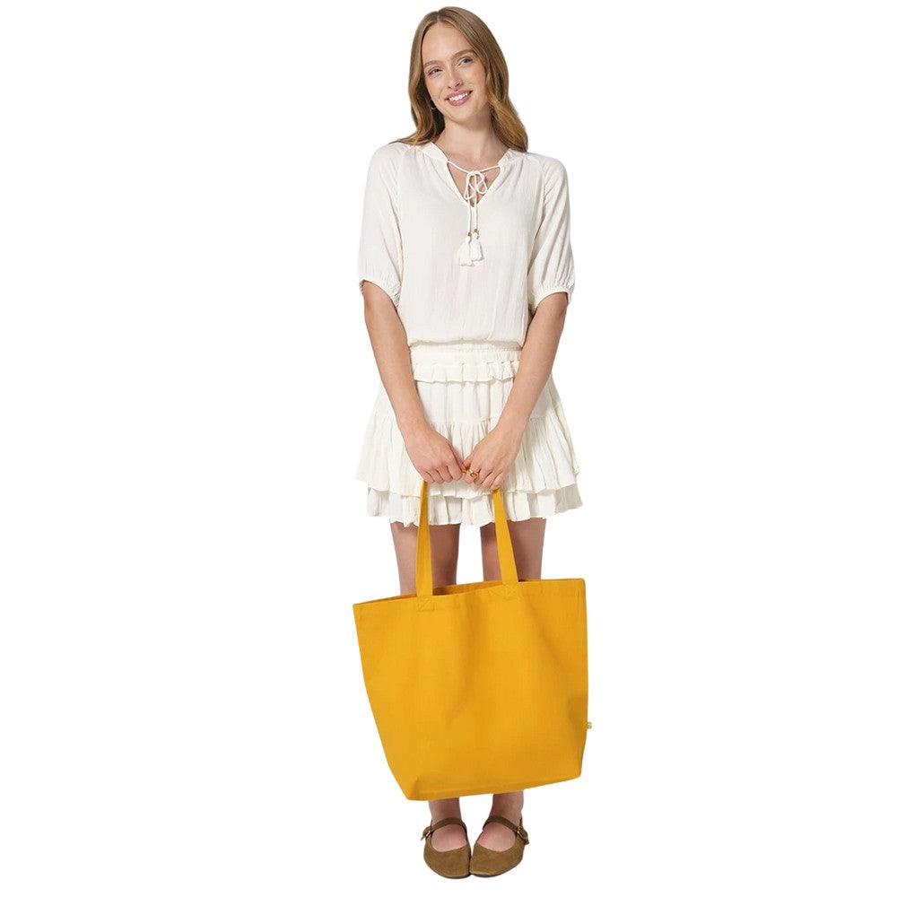 Amber - Back - Westford Mill Maxi Organic Tote Bag