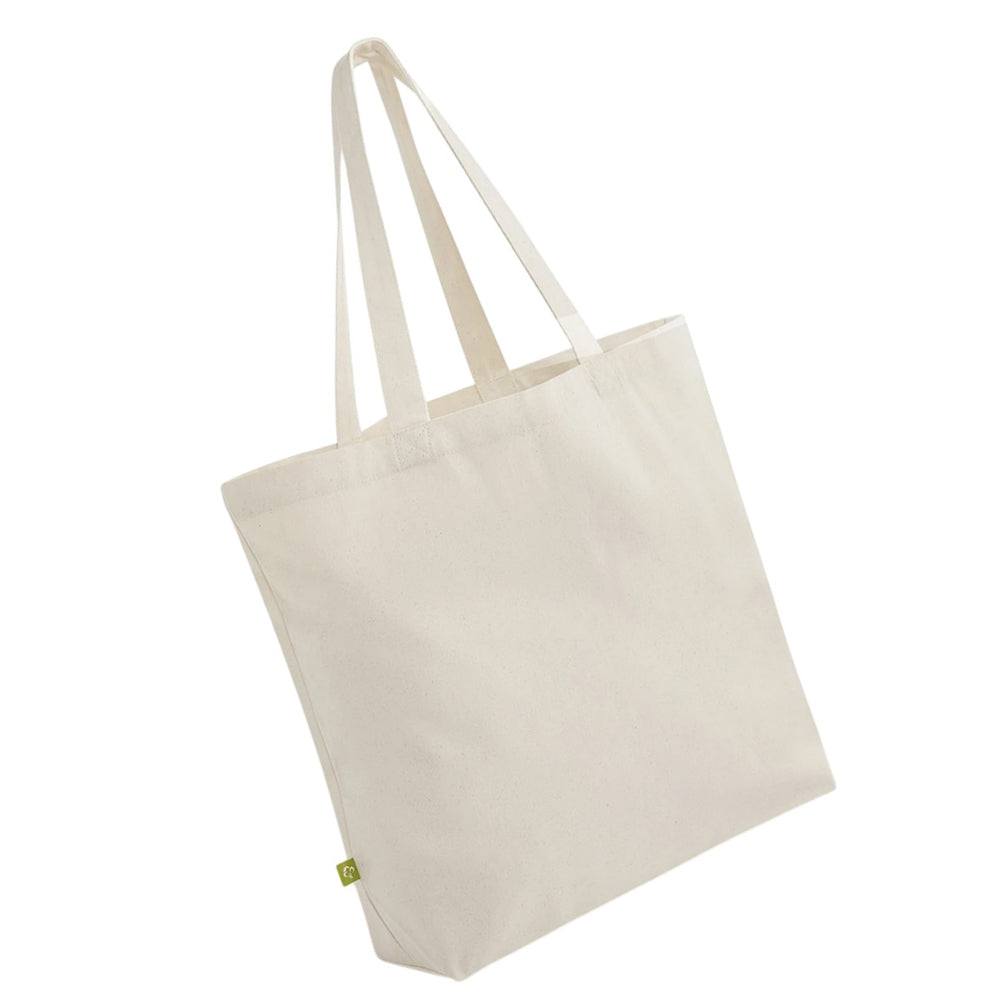 Natural - Back - Westford Mill Maxi Organic Tote Bag