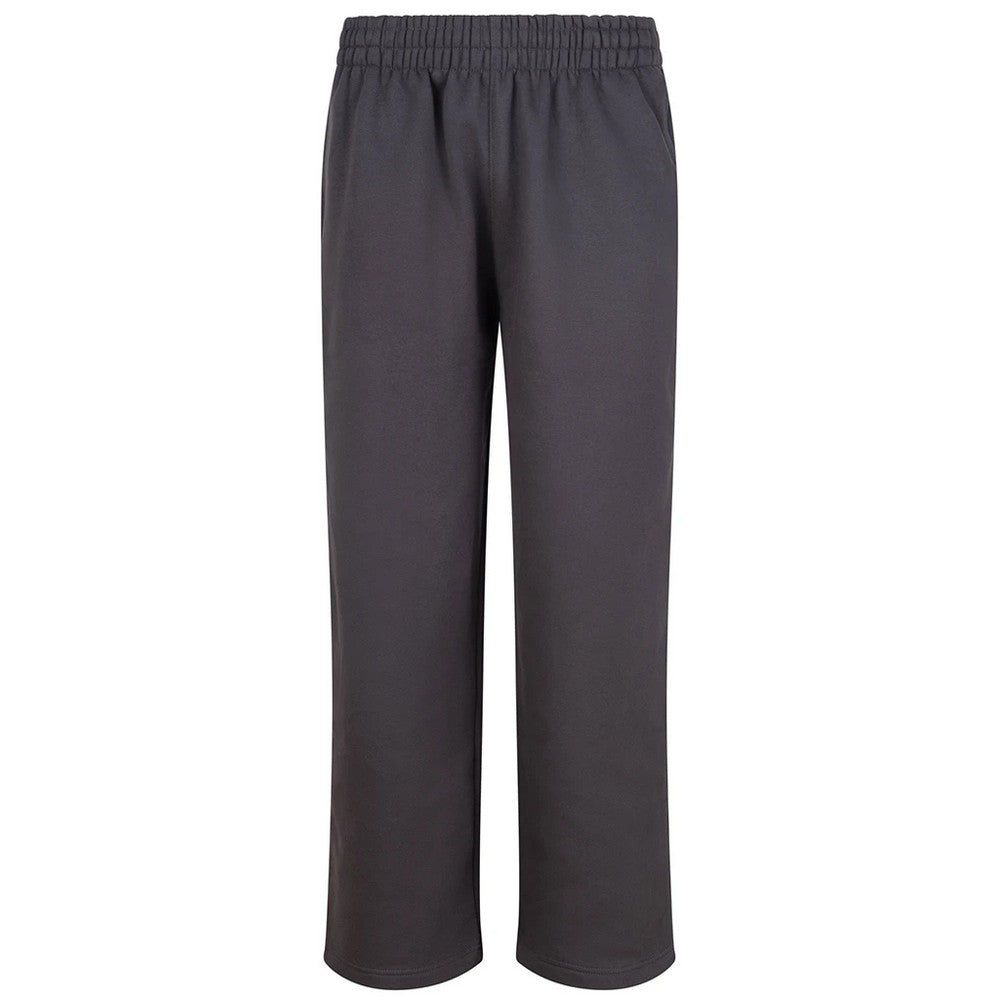 Solid Charcoal - Front - Awdis Unisex Adult Signature Heavyweight Jogging Bottoms