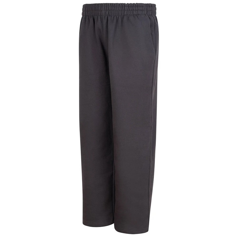 Solid Charcoal - Side - Awdis Unisex Adult Signature Heavyweight Jogging Bottoms