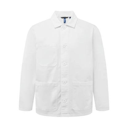 White - Front - Premier Unisex Adult 2.0 Utility Jacket