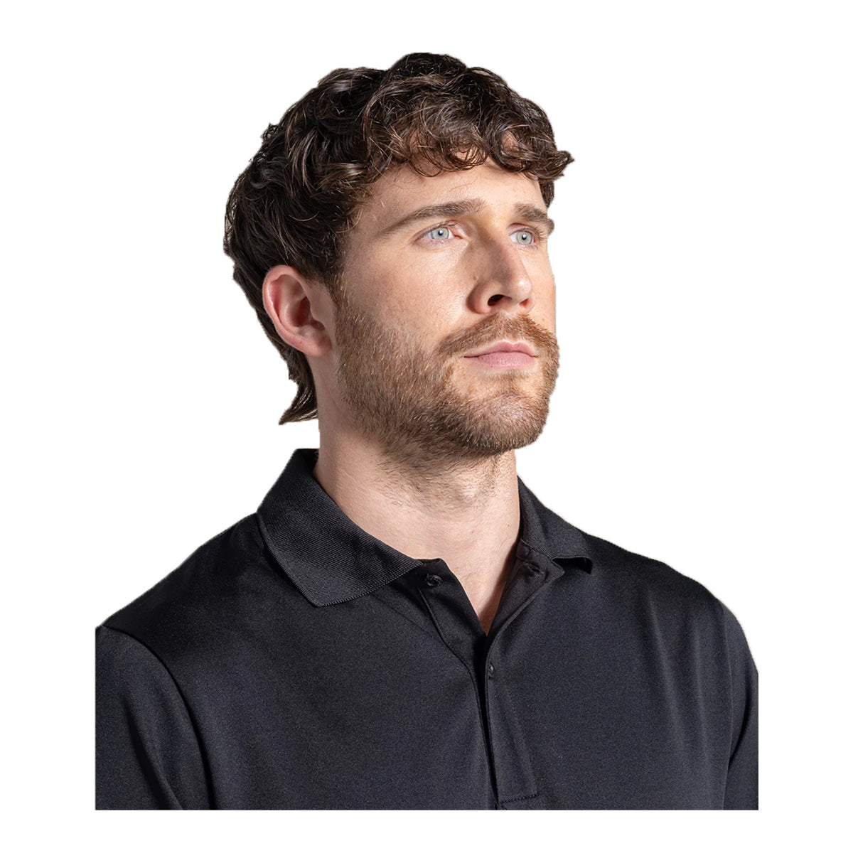 Black - Side - Craghoppers Expert Mens Basecamp Wicking Polo Shirt