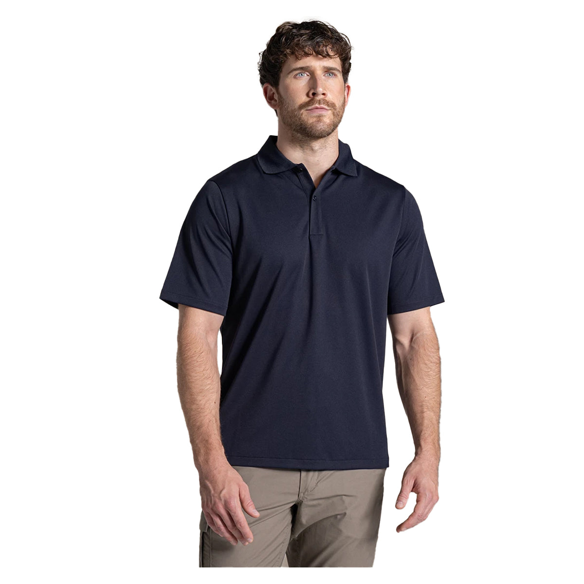 Navy - Back - Craghoppers Expert Mens Basecamp Wicking Polo Shirt
