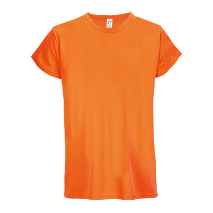 Neon Orange - Front - SOLS Unisex Adult Sprint T-Shirt