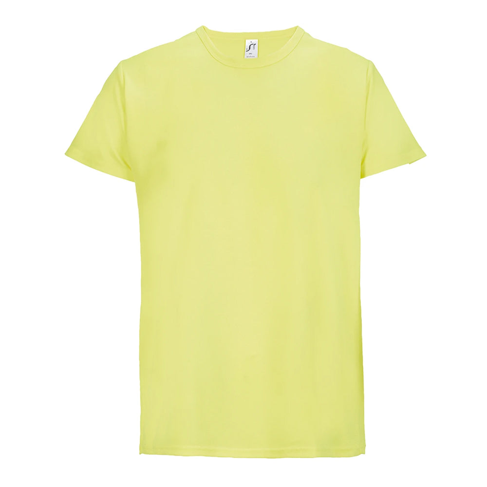 Neon Yellow - Front - SOLS Unisex Adult Sprint T-Shirt