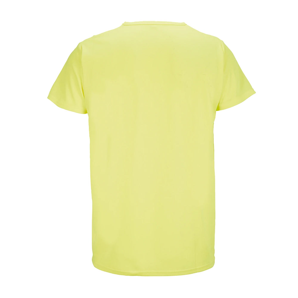 Neon Yellow - Back - SOLS Unisex Adult Sprint T-Shirt