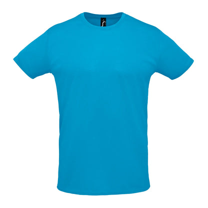Aqua - Front - SOLS Unisex Adult Sprint T-Shirt