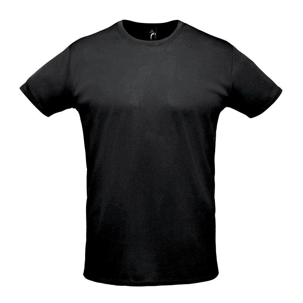 Black - Front - SOLS Unisex Adult Sprint T-Shirt