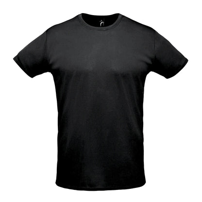 Black - Front - SOLS Unisex Adult Sprint T-Shirt