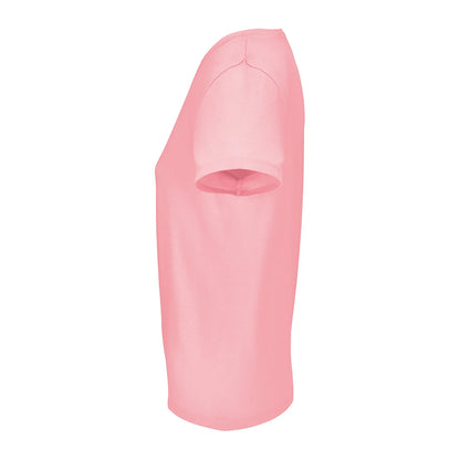 Candy Pink - Side - SOLS Womens-Ladies Regent V Neck T-Shirt