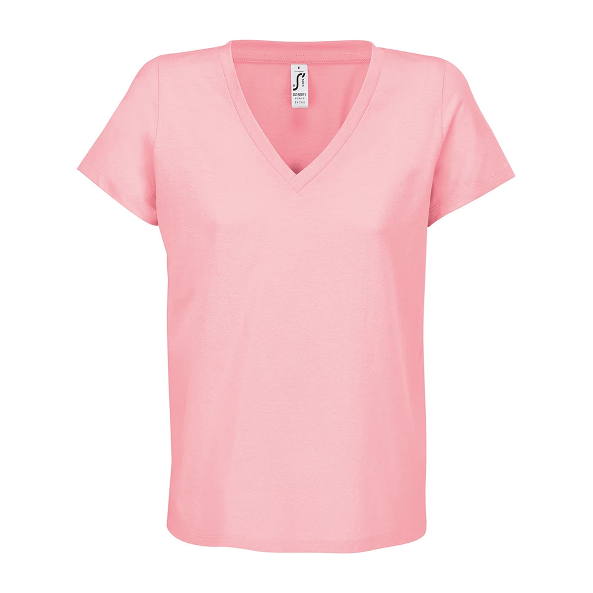 Candy Pink - Front - SOLS Womens-Ladies Regent V Neck T-Shirt