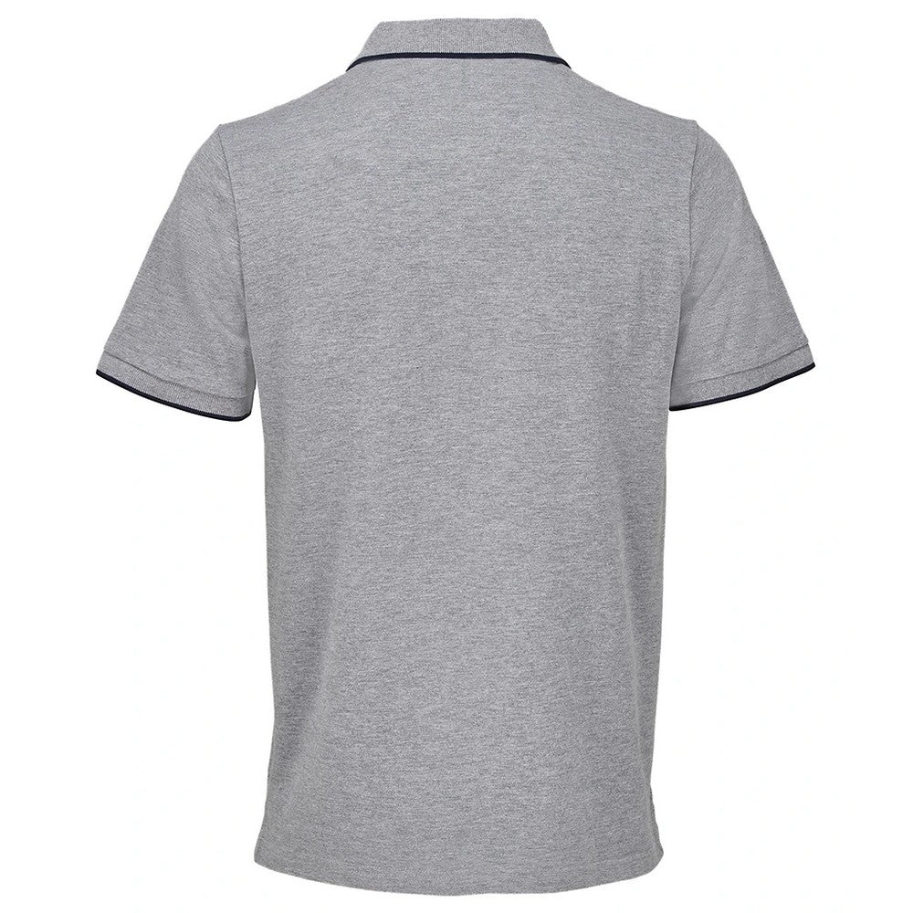 Grey Marl-French Navy - Back - SOLS Unisex Adult Palermo Polo Shirt