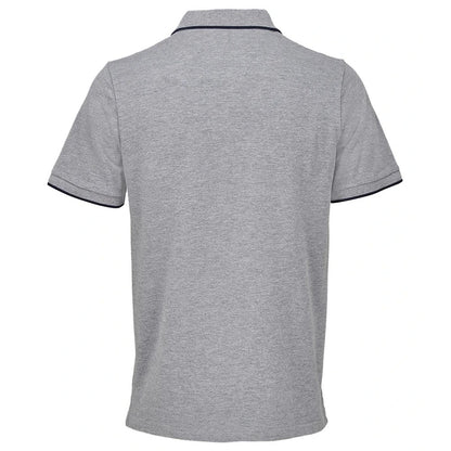 Grey Marl-French Navy - Back - SOLS Unisex Adult Palermo Polo Shirt
