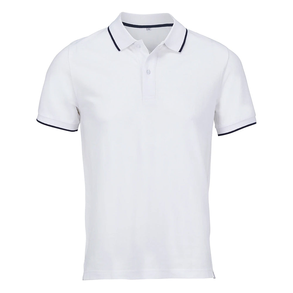 White-French Navy - Front - SOLS Unisex Adult Palermo Polo Shirt