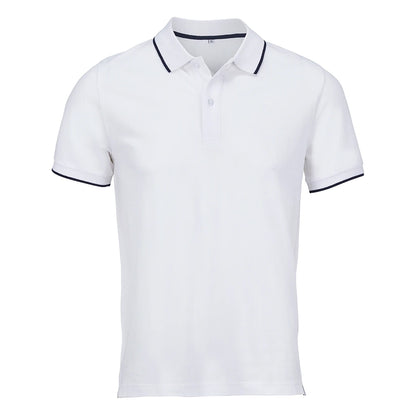 White-French Navy - Front - SOLS Unisex Adult Palermo Polo Shirt