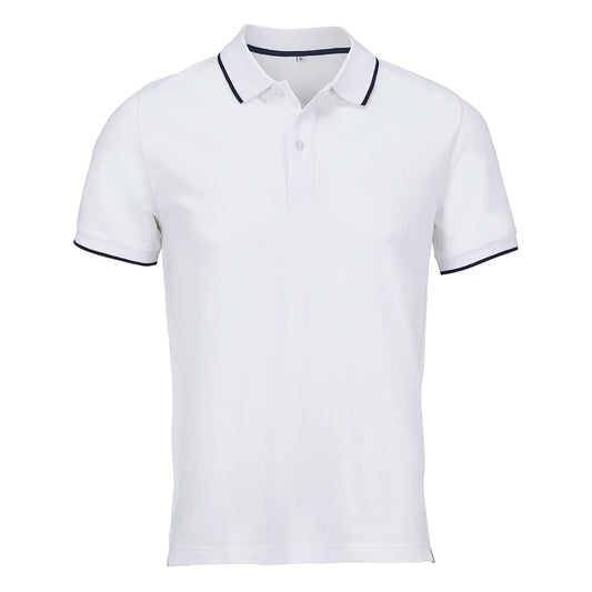 White-French Navy - Front - SOLS Unisex Adult Palermo Polo Shirt