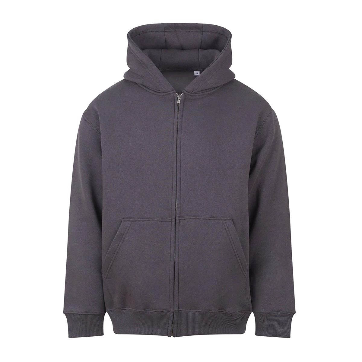 Solid Charcoal - Front - Awdis Mens Vision Heavyweight Full Zip Hoodie