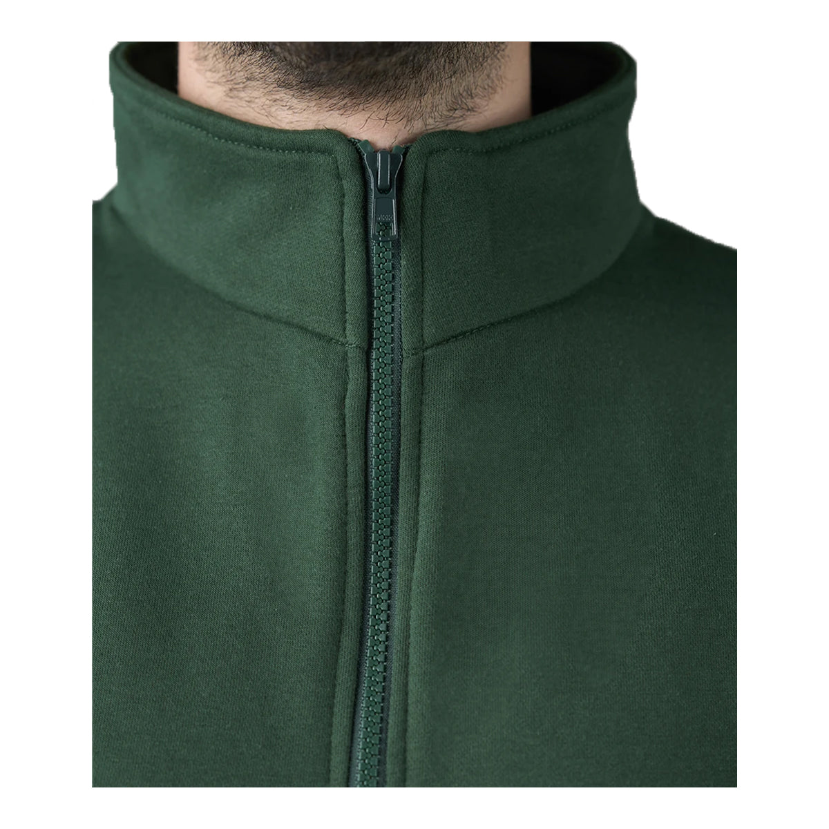 Bottle Green - Back - PRO RTX Mens Pro Quarter Zip Sweatshirt