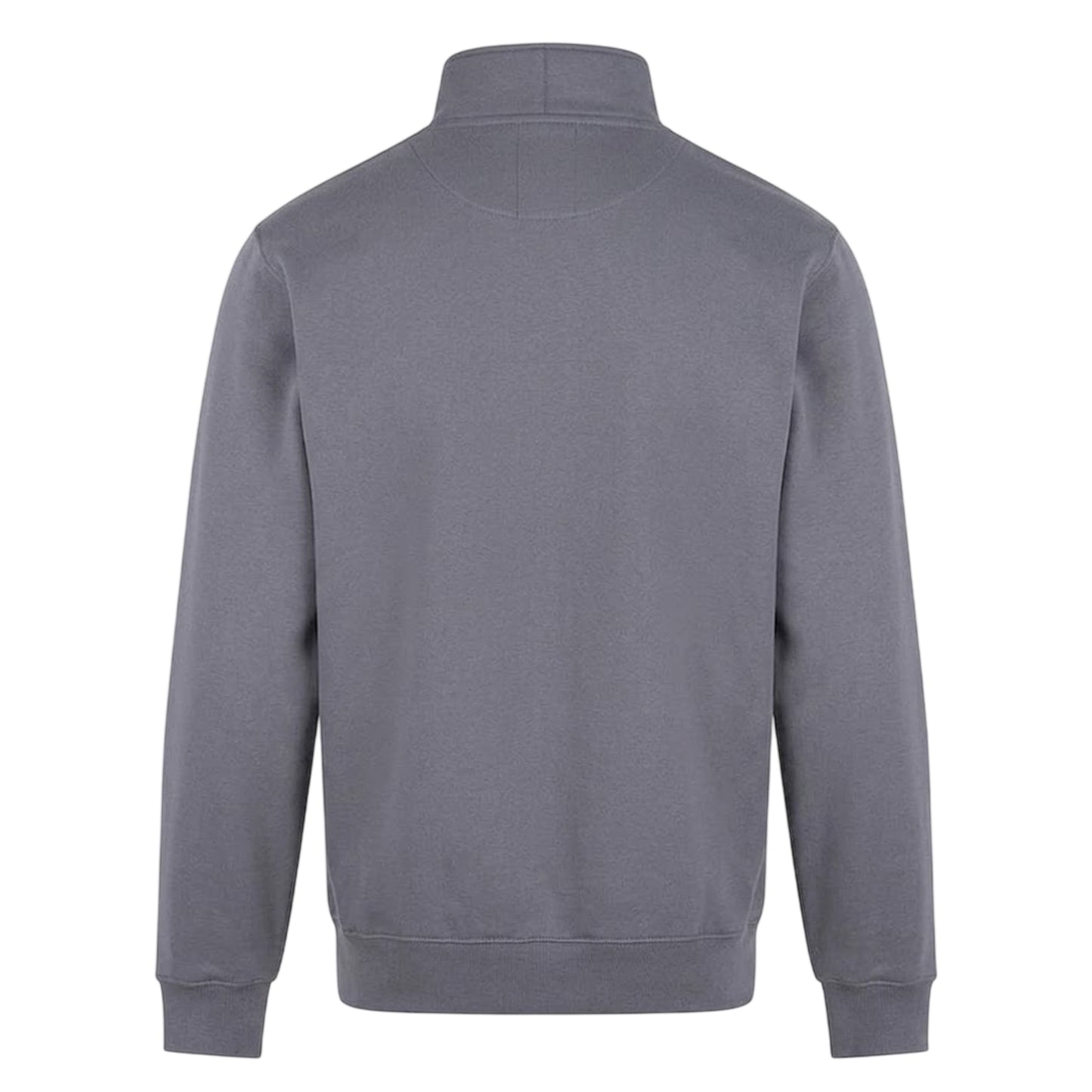 Solid Grey - Back - PRO RTX Mens Pro Quarter Zip Sweatshirt