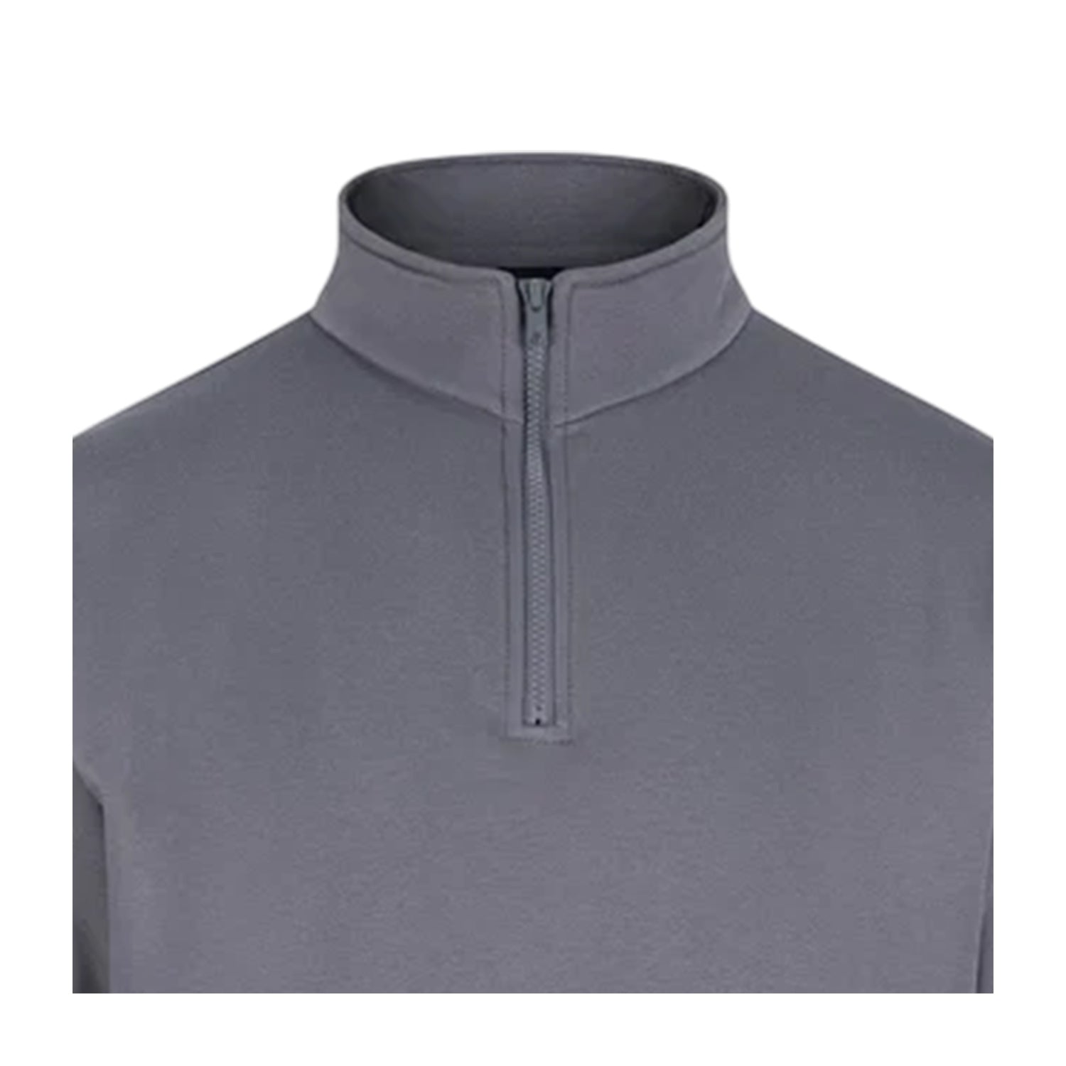 Solid Grey - Side - PRO RTX Mens Pro Quarter Zip Sweatshirt