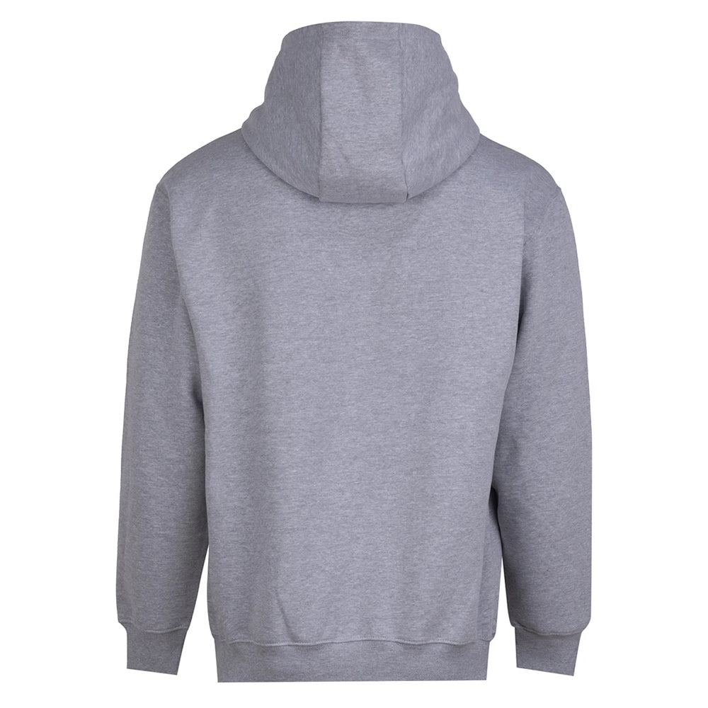 Heather Grey - Back - Awdis Mens Vision Heather Heavyweight Full Zip Hoodie