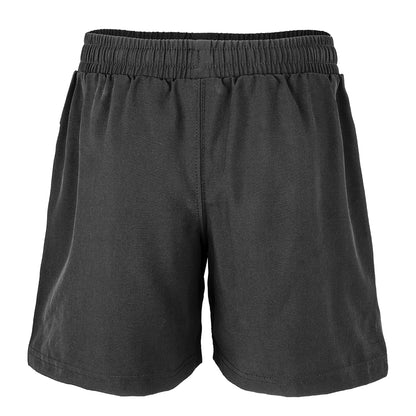 Black - Back - Spiro Childrens-Kids Recycled Shorts
