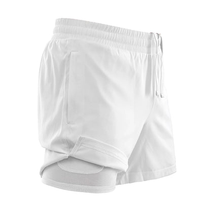 White - Back - Spiro Mens Recycled Shorts