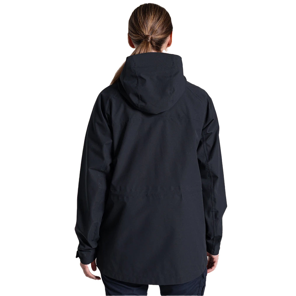 Black - Back - Craghoppers Expert Womens-Ladies Kiwi Pro Long Stretch Jacket