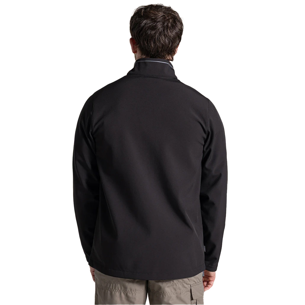 Black - Back - Craghoppers Expert Mens Kiwi 3 Layer Soft Shell Jacket