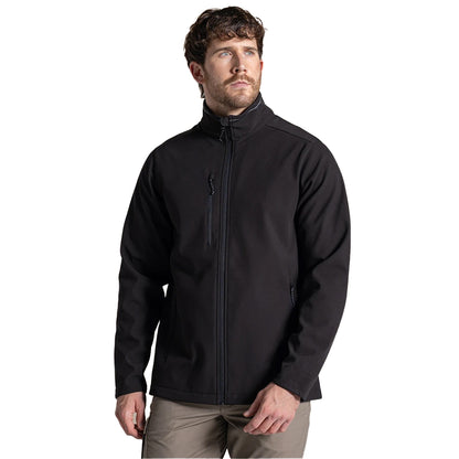 Black - Side - Craghoppers Expert Mens Kiwi 3 Layer Soft Shell Jacket