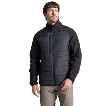 Black - Side - Craghoppers Expert Mens Compress Lite Hybrid Jacket