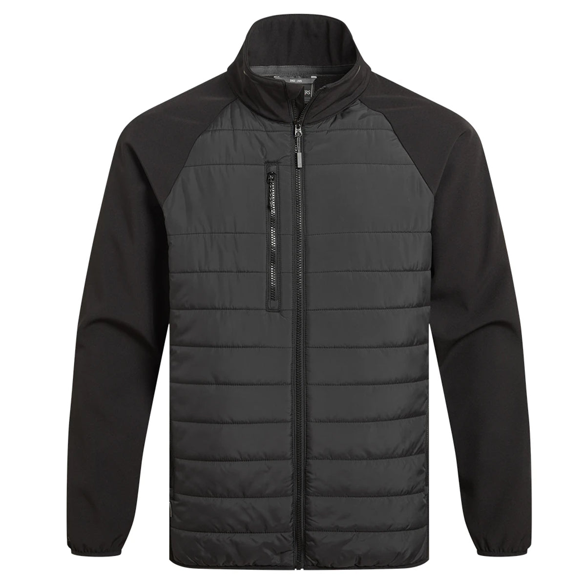 Black - Front - Craghoppers Expert Mens Compress Lite Hybrid Jacket