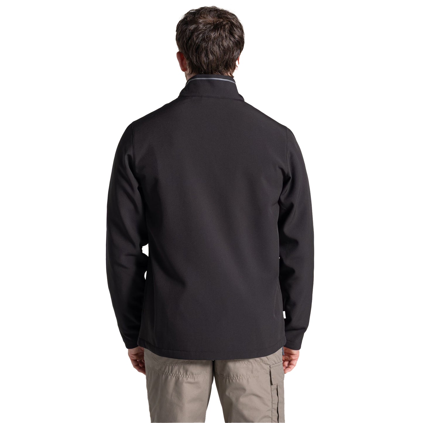 Black - Back - Craghoppers Expert Mens Basecamp ll Soft Shell Jacket