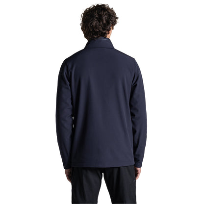 Navy - Back - Craghoppers Expert Mens Basecamp ll Soft Shell Jacket