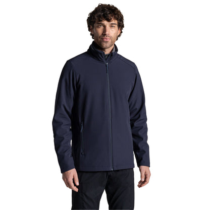 Navy - Side - Craghoppers Expert Mens Basecamp ll Soft Shell Jacket