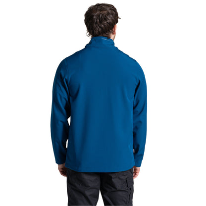 Poseidon Blue - Back - Craghoppers Expert Mens Basecamp ll Soft Shell Jacket