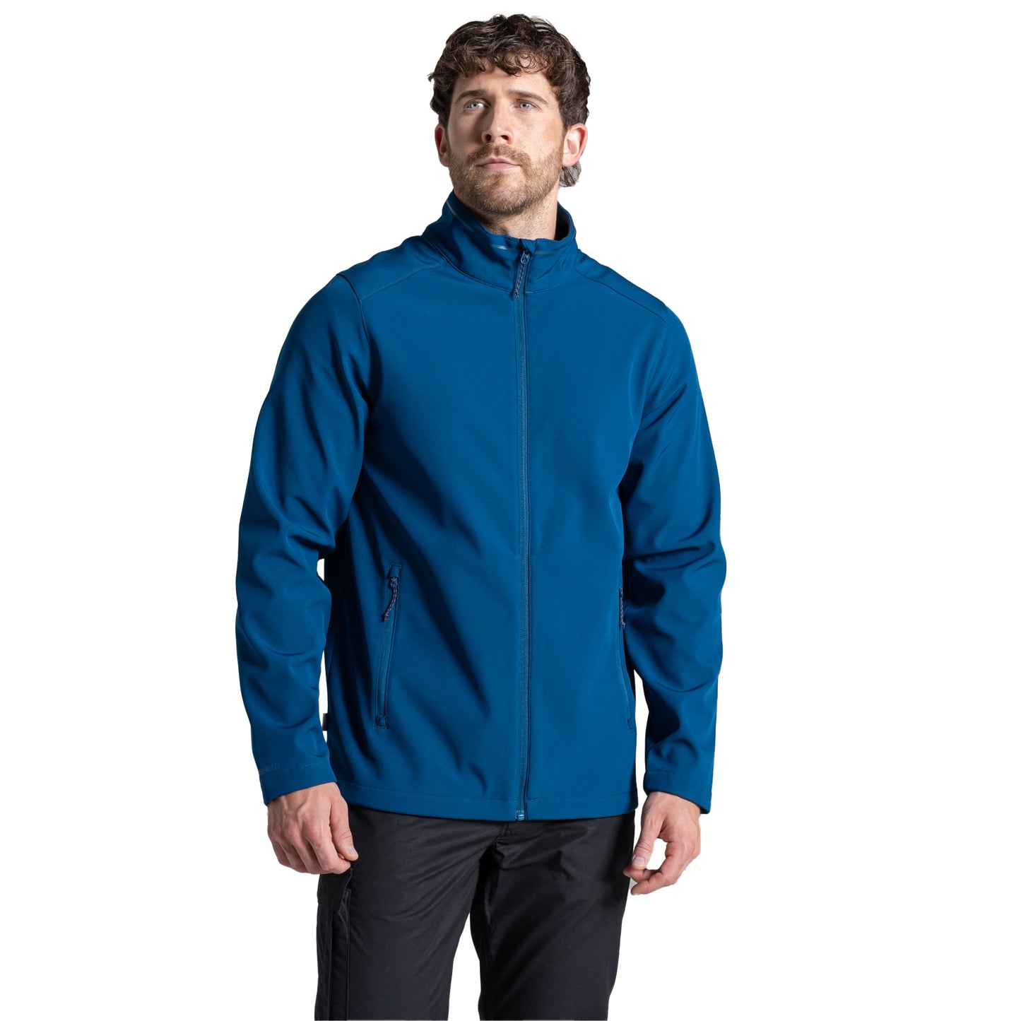Poseidon Blue - Side - Craghoppers Expert Mens Basecamp ll Soft Shell Jacket