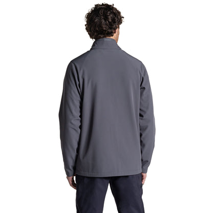 Carbon Grey - Back - Craghoppers Expert Mens Basecamp ll Soft Shell Jacket