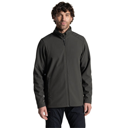 Dark Cedar Green - Side - Craghoppers Expert Mens Basecamp ll Soft Shell Jacket