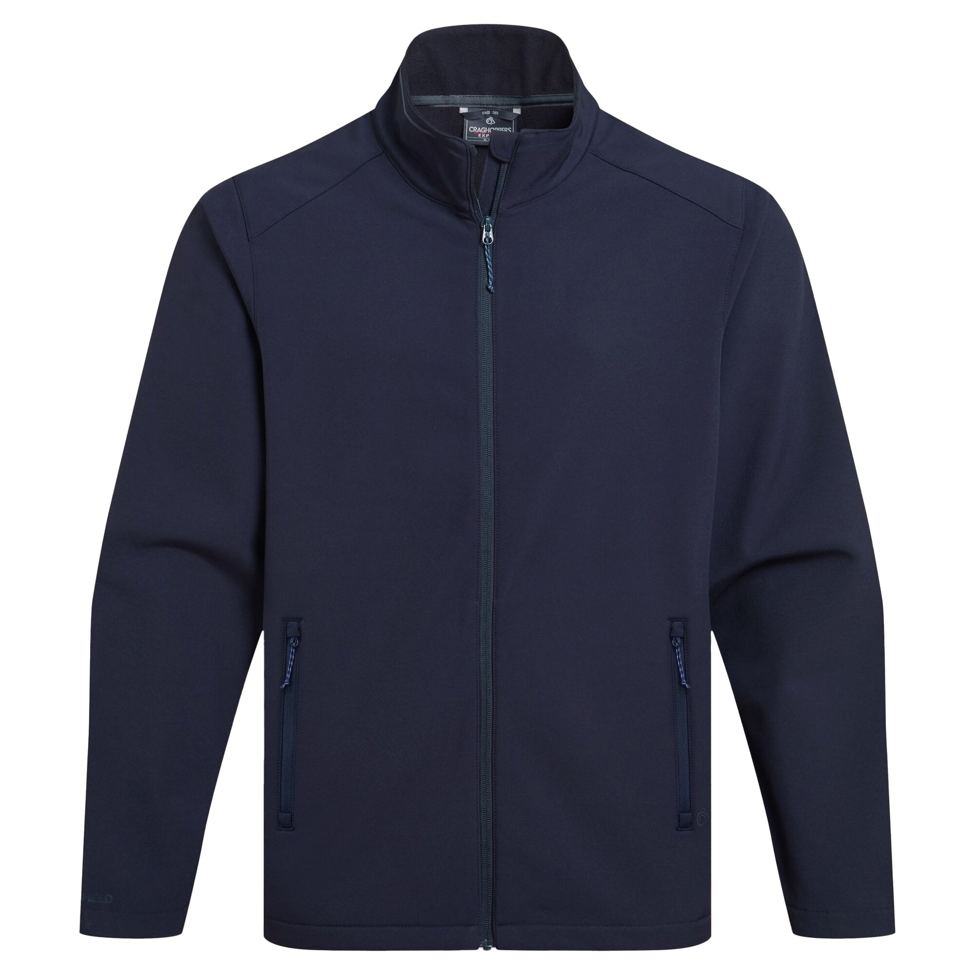 Navy - Front - Craghoppers Expert Mens Basecamp ll Soft Shell Jacket