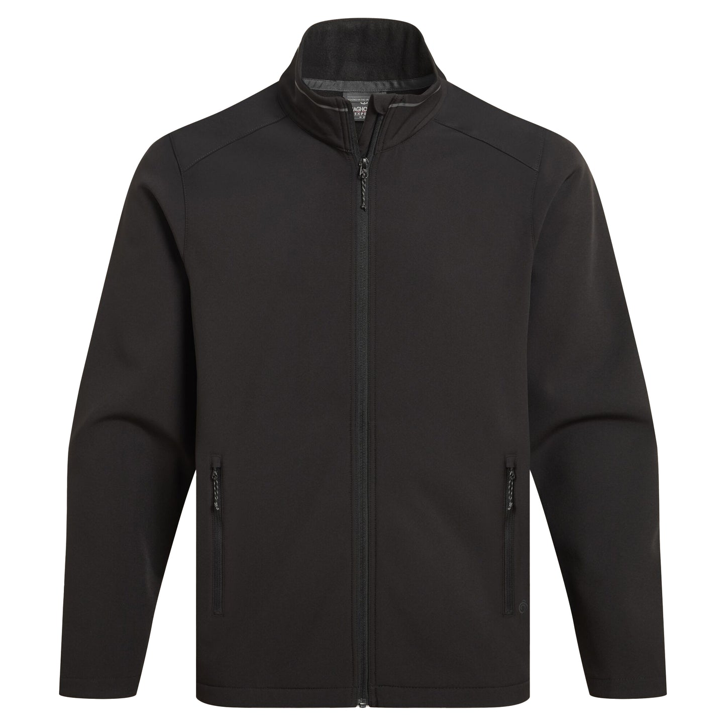Black - Front - Craghoppers Expert Mens Basecamp ll Soft Shell Jacket