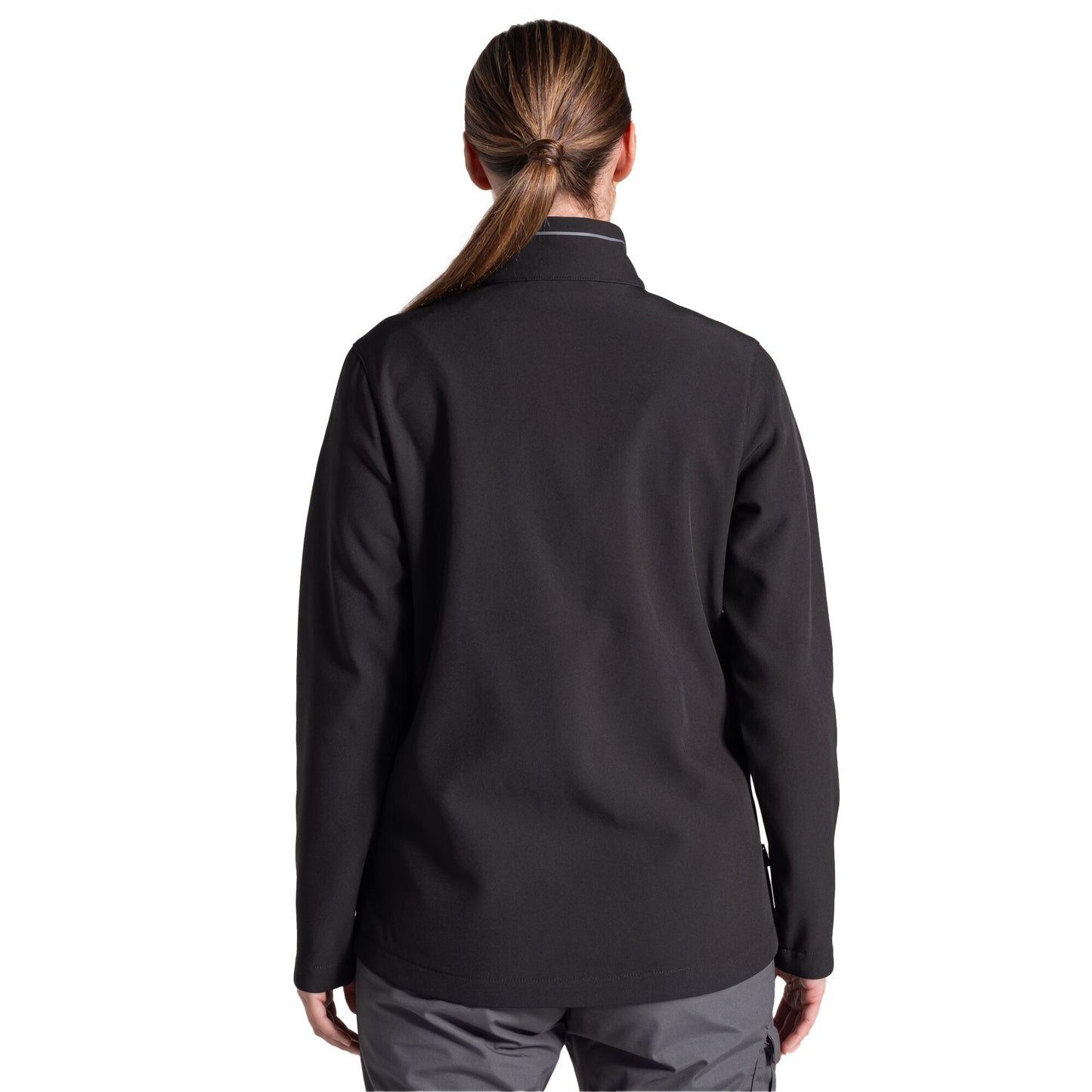 Black - Back - Craghoppers Expert Womens-Ladies Basecamp ll Soft Shell Jacket
