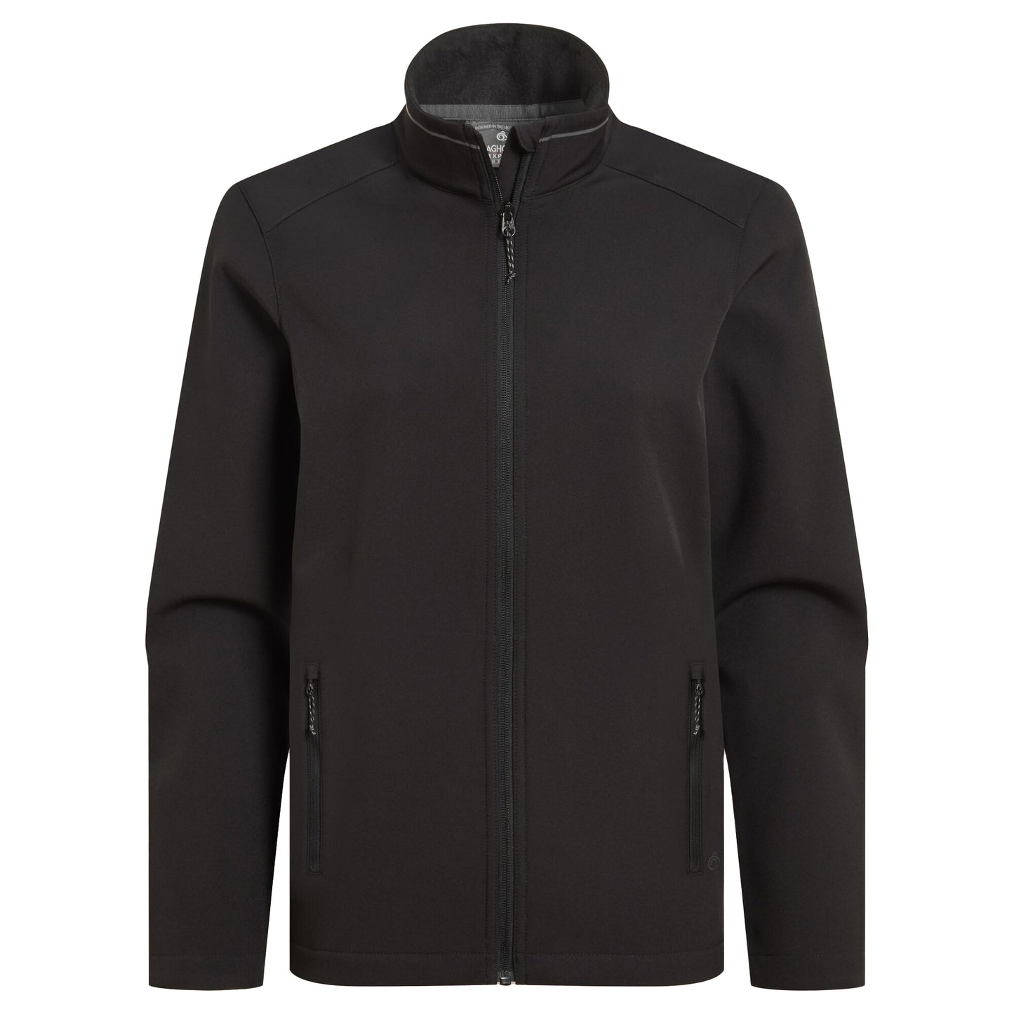 Black - Front - Craghoppers Expert Womens-Ladies Basecamp ll Soft Shell Jacket